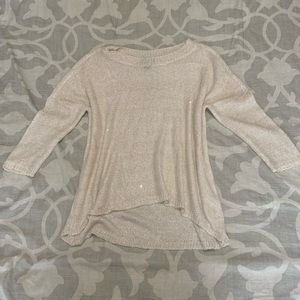 a.n.a cream sparkling sweater